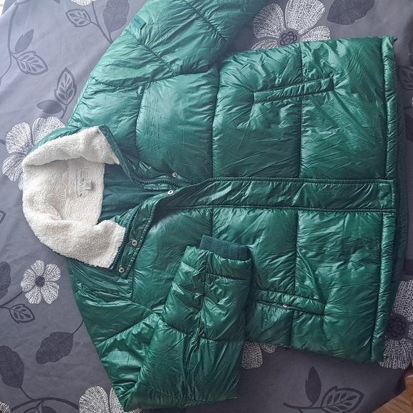 Koolaburra by UGG Womens Green Long Sleeve Full Zip Puffer Jacket Size Large - Picture 2 of 10